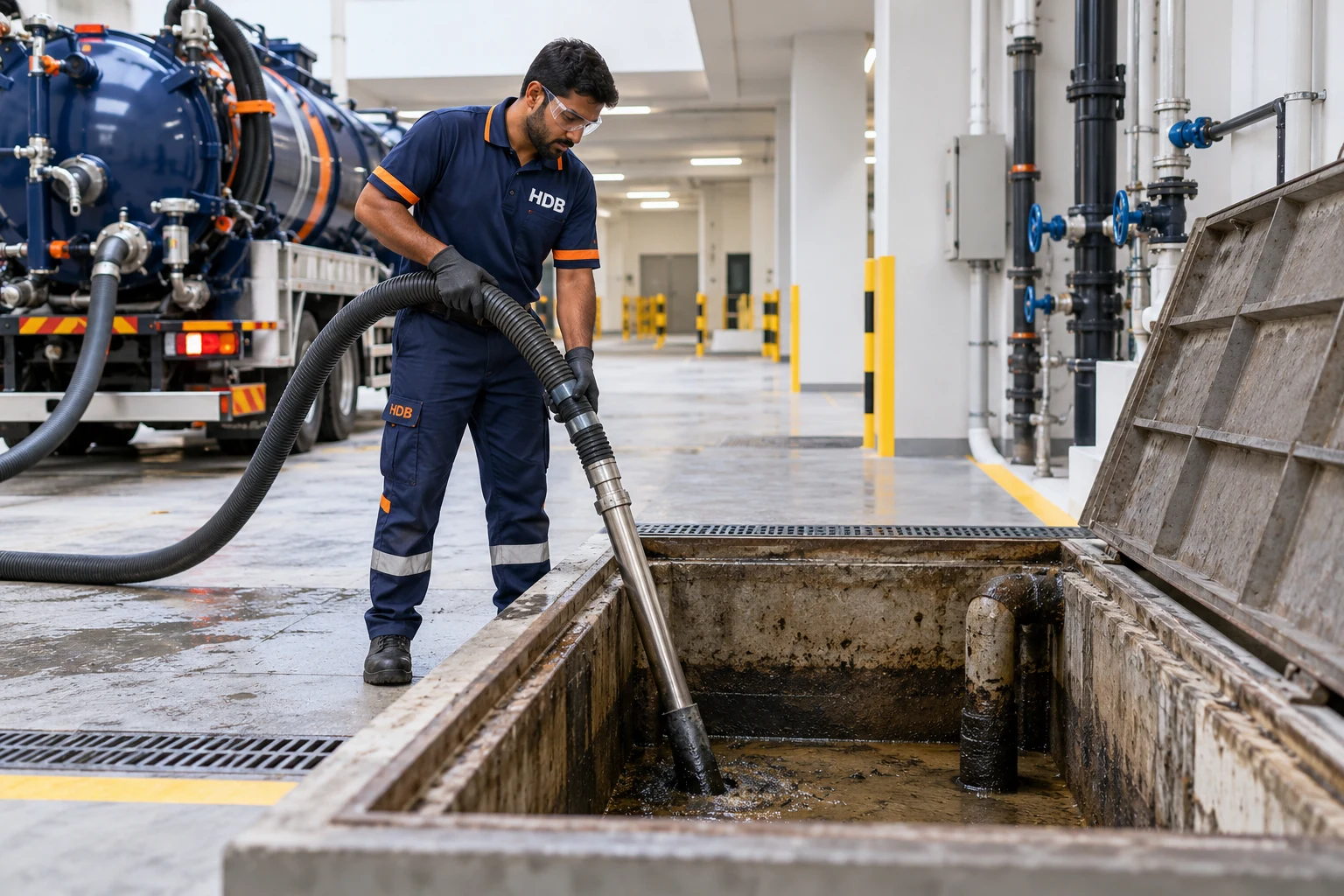 Illustrative HDB sump tank cleaning service